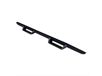 Drop Down Side Step Bars; Matte Black (07-19 Silverado 2500 HD Extended/Double Cab)