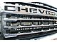 Dual 40-Inch Amber and White LED Light Bars with Grille Mounting Brackets (20-24 Silverado 2500 HD)