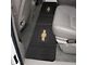 Elite Series Rear Floor Mat with Gold Bowtie Logo; Black (Universal; Some Adaptation May Be Required)