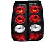 Euro Style Tail Lights; Carbon Housing; Clear Lens (03-06 Silverado 2500 HD)