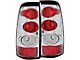 Euro Style Tail Lights; Chrome Housing; Clear Lens (03-06 Silverado 2500 HD)