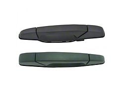 Exterior Door Handles; Rear; Textured Black (07-14 Silverado 2500 HD)