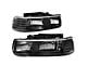 Factory Style Headlights; Black Housing; Clear Lens (01-02 Silverado 2500 HD)