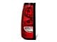 Factory Style Tail Light; Chrome Housing; Red Lens; Driver Side (03-06 Silverado 2500 HD)