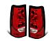 Factory Style Tail Lights; Chrome Housing; Red Lens (03-06 Silverado 2500 HD)