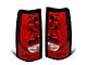 Factory Style Tail Lights; Chrome Housing; Red Lens (03-06 Silverado 2500 HD)