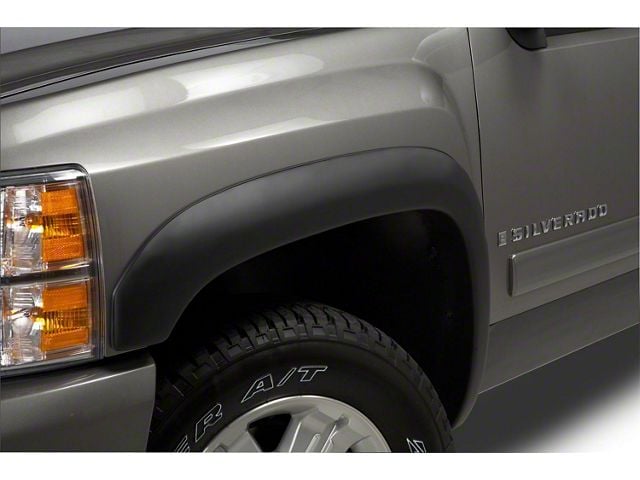 Original Riderz Fender Flares; Smooth Black (07-14 Silverado 2500 HD)