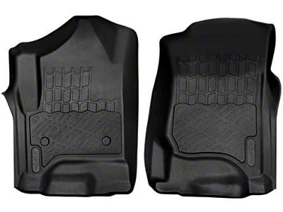 All-Weather Heavy Duty Rubber Front Floor Mats; Black (07-13 Silverado 2500 HD)