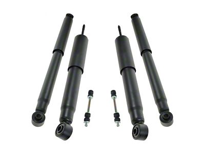 Front and Rear Shocks with Front Sway Bar Links (07-10 Silverado 2500 HD)