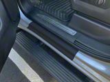 Front Door Sill Protection; Black (15-24 Silverado 2500 HD)