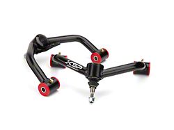 Front Upper Control Arms for 2 to 4-Inch Lift; Black (11-19 Silverado 2500 HD)