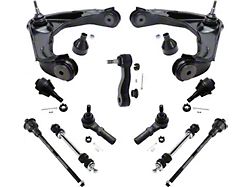 Front Upper Control Arms with Ball Joints, Idler Arm, Tie Rods and Sway Bar Links (07-10 Silverado 2500 HD w/o Rack and Pinion Steering)