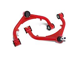 Front Upper Control Arms for 2 to 4-Inch Lift; Red/Black (01-10 Silverado 2500 HD)