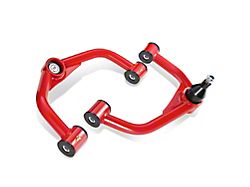 Front Upper Control Arms for 2 to 4-Inch Lift; Red/Black (11-19 Silverado 2500 HD)