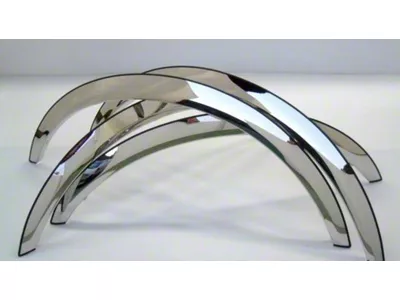 Full Arch Fender Trim Set; Polished (20-25 Silverado 2500 HD Custom)