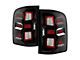 Full LED Tail Lights; Black Housing; Clear Lens (07-14 Silverado 2500 HD)