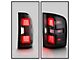 Full LED Tail Lights; Black Housing; Clear Lens (07-14 Silverado 2500 HD)