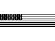 Full Rear Glass Standard Flag Decal; Matte Black (07-24 Silverado 2500 HD)