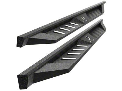 Fury Side Step Bars; Textured Black (07-19 Silverado 2500 HD Extended/Double Cab)