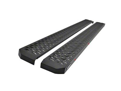 Westin Grate Steps Running Boards; Textured Black (15-19 6.0L Silverado 2500 HD Double Cab)