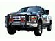 Grille Guard with 7-Inch Round LED Lights; Black (11-14 Silverado 2500 HD)