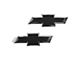 Grille and Tailgate Mounted Emblems; Black (15-17 Silverado 2500 HD)