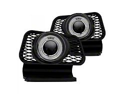 Halo Projector Fog Lights; Clear (03-06 Silverado 2500 HD)