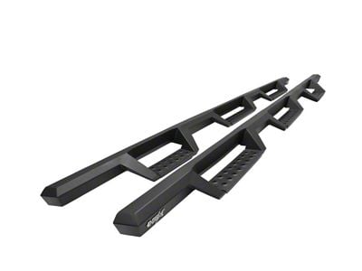 Westin HDX Drop Wheel-to-Wheel Nerf Side Step Bars; Textured Black (20-24 Silverado 2500 HD Double Cab w/ 8-Foot Long Box)