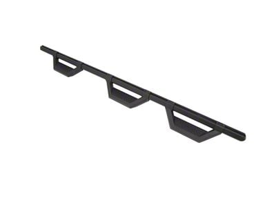 Hex Series Wheel to Wheel Side Step Bars without Mounting Brackets; Textured Black (20-25 Silverado 2500 HD Double Cab w/ 6.50-Foot Standard Box)