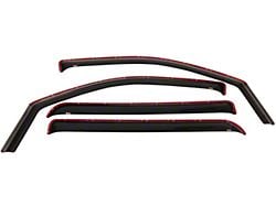 In-Channel Window Deflectors; Front and Rear; Smoke (01-06 Silverado 2500 HD Crew Cab)