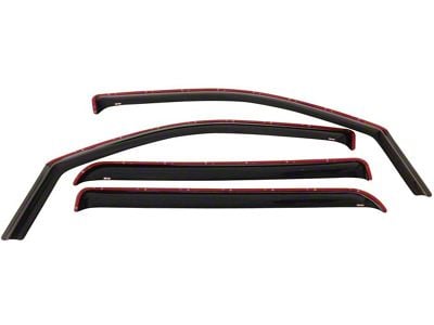 In-Channel Window Deflectors; Front and Rear; Smoke (01-06 Silverado 2500 HD Crew Cab)