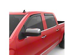 EGR In-Channel Window Visors; Front and Rear; Dark Smoke (15-19 Silverado 2500 HD Crew Cab)