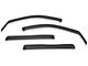 EGR In-Channel Window Visors; Front and Rear; Matte Black (20-24 Silverado 2500 HD Crew Cab)