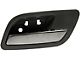 Interior Door Handle; Rear Right; Titanium and Chrome; Plastic (07-14 Silverado 2500 HD Crew Cab)