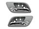 Interior Door Handles; Rear; Chrome and Dark Gray (07-14 Silverado 2500 HD Crew Cab )