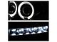 LED Halo Projector Headlights; Chrome Housing; Clear Lens (07-14 Silverado 2500 HD)