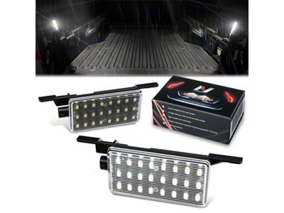 LED License Plate Lights; White (15-19 Silverado 2500 HD)