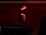 LED Tail Lights; Black Housing; Red/Clear Lens (20-23 Silverado 2500 HD w/ Factory Halogen Tail Lights)