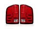 LED Tail Lights; Chrome Housing; Red/Clear Lens (07-14 Silverado 2500 HD)