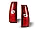 LED Tail Lights; Chrome Housing; Red/Clear Lens (01-06 Silverado 2500 HD)