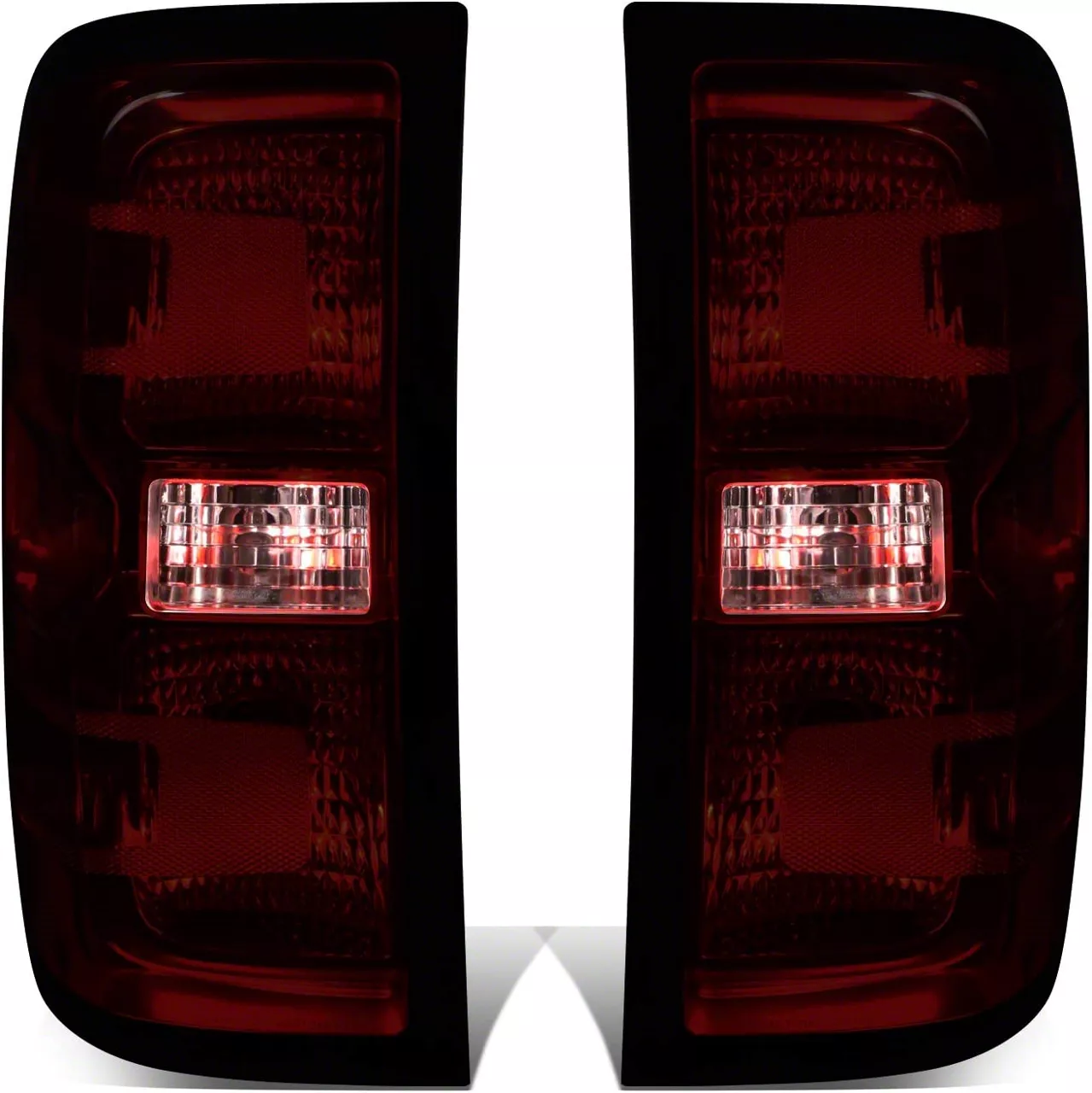 Silverado 2500 Led Tail Lights Chrome Housing Smoked Lens 15 19 Silverado 2500 Hd W Factory 6892