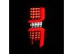 LED Tail Lights; Matte Black Housing; Clear Lens (07-14 Silverado 2500 HD)