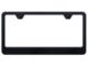 Blank Stainless Steel License Plate Frame; Rugged Black (Universal; Some Adaptation May Be Required)