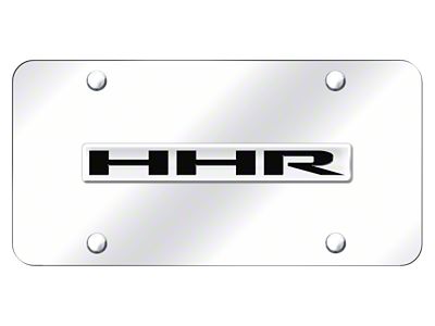 Chevrolet HHR License Plate; Chrome on Chrome (Universal; Some Adaptation May Be Required)