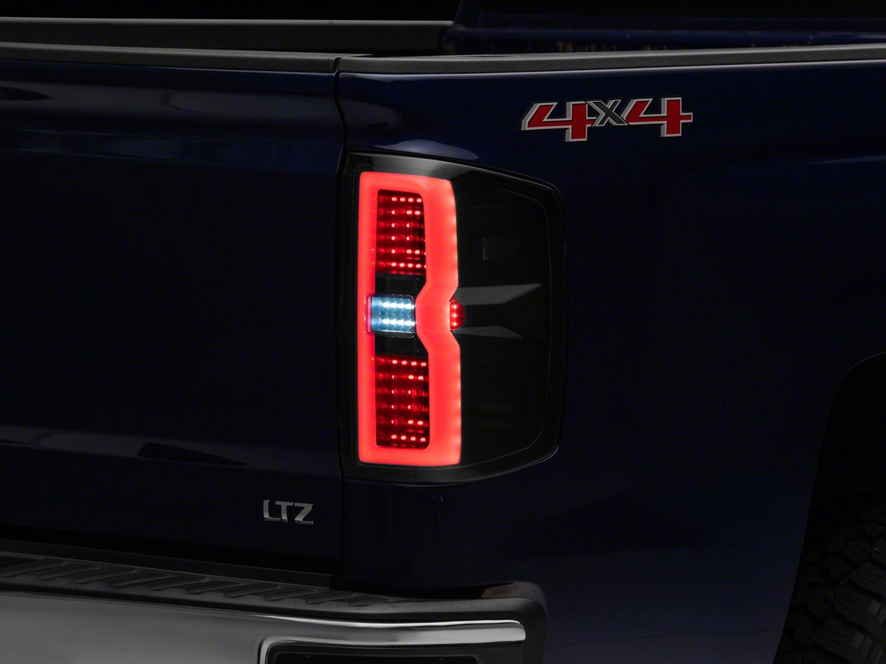 Silverado 2500 Light Bar Led Tail Lights Black Housing Smoked Lens 15 19 Silverado 2500 Hd W