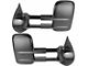 Manual Towing Mirrors; Textured Black (07-14 Silverado 2500 HD)