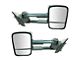 Manual Towing Mirrors; Textured Black (15-19 Silverado 2500 HD)