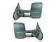 Manual Towing Mirrors; Textured Black (15-19 Silverado 2500 HD)