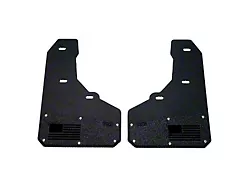 Merica Mud Flaps; Front; Black (15-19 Silverado 2500 HD)