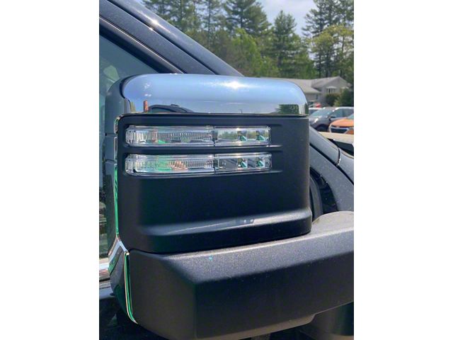 Mirror Covers; Chrome (20-24 Silverado 2500 HD)